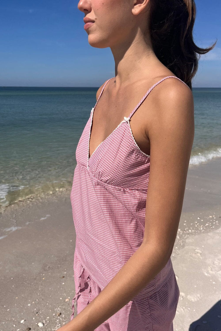 Edith Checkered Tank