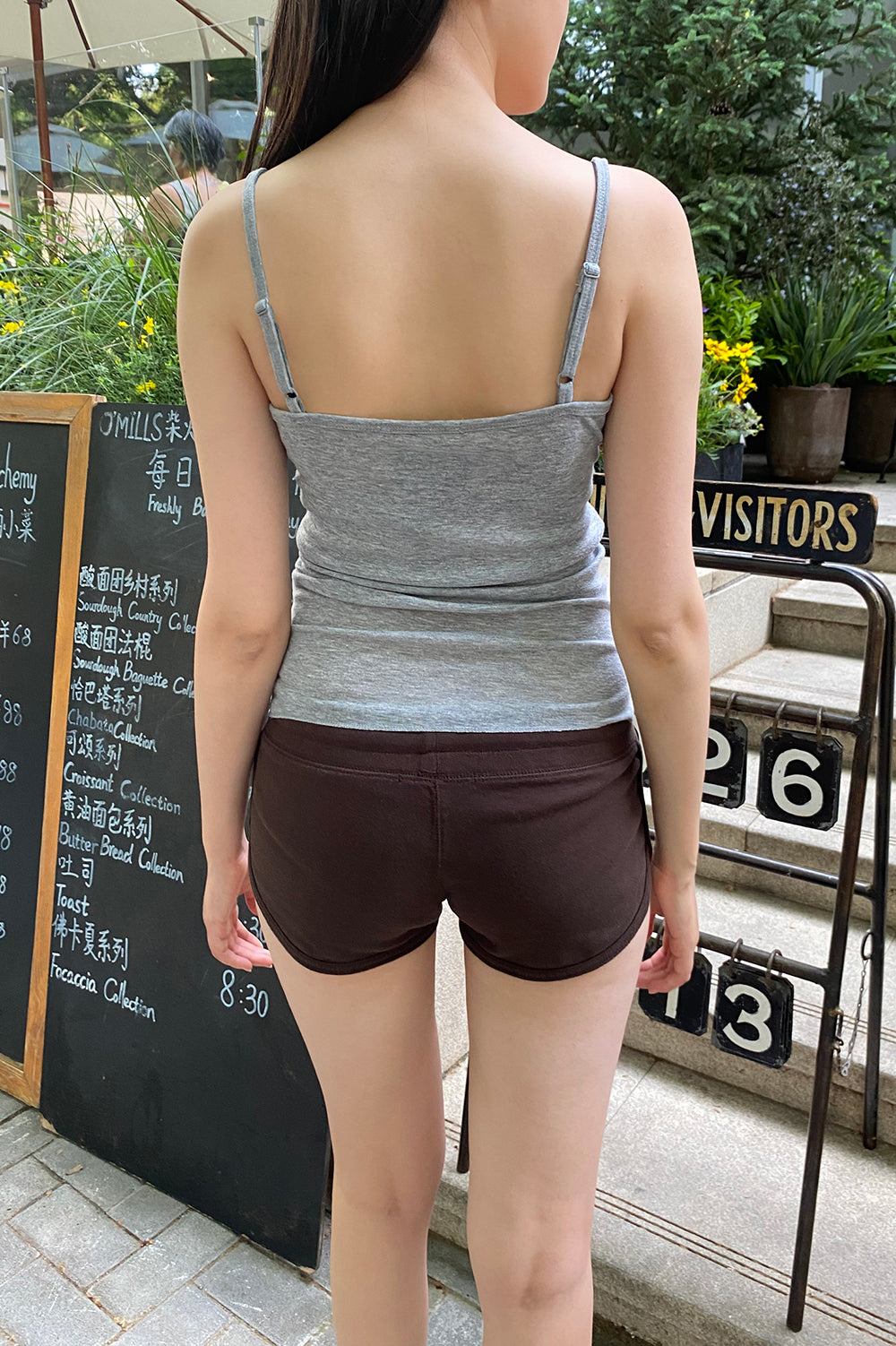 Arden lace Tank | Grey / XS/S