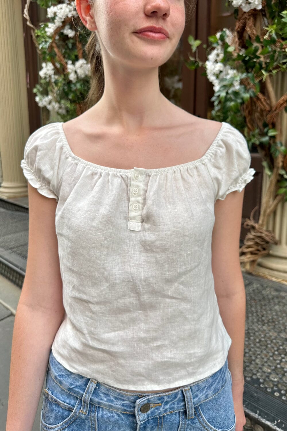 Clarisse Top | Off White / S