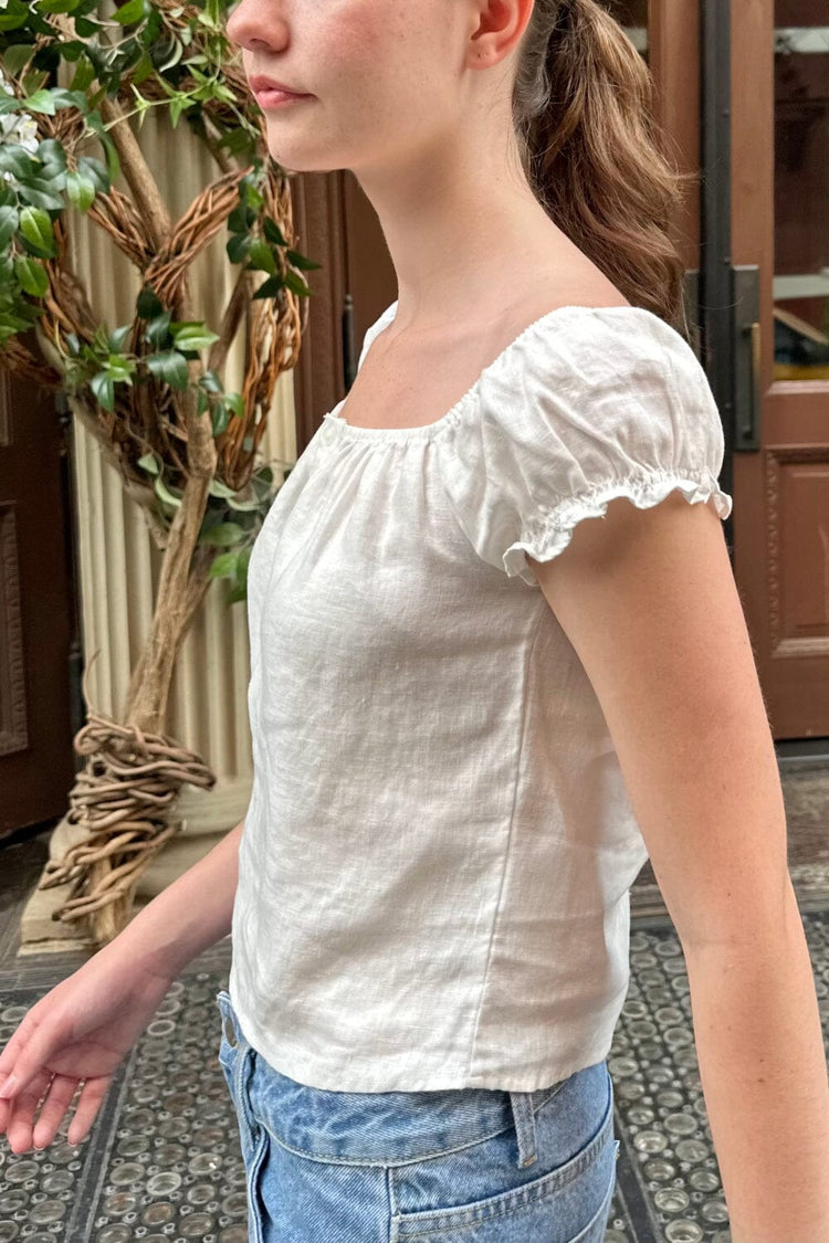 Clarisse Top | Off White / S