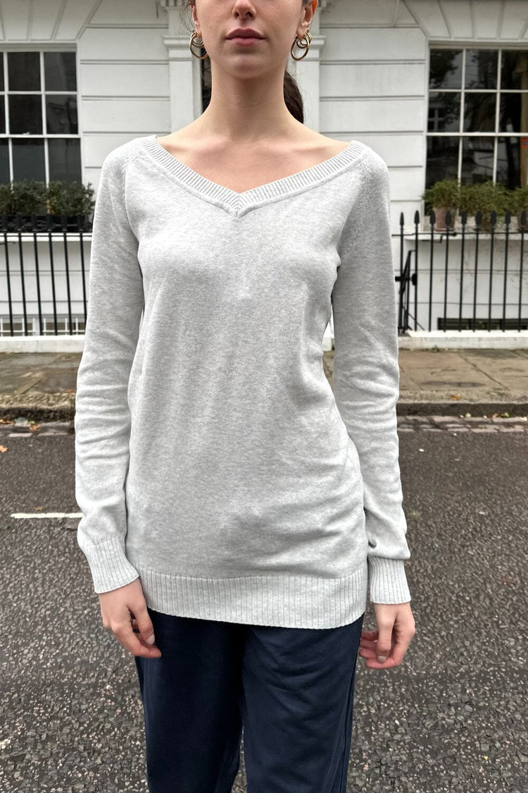 Nikki Sweater | Light Heather Grey