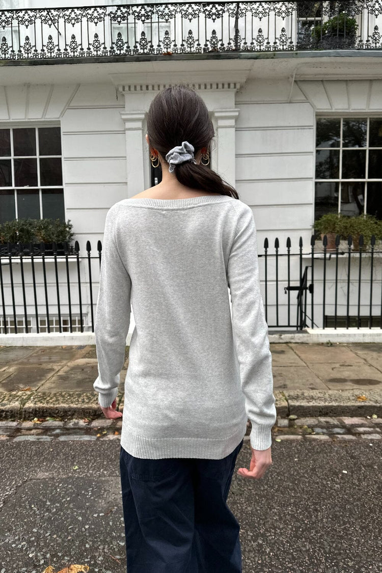 Nikki Sweater | Light Heather Grey