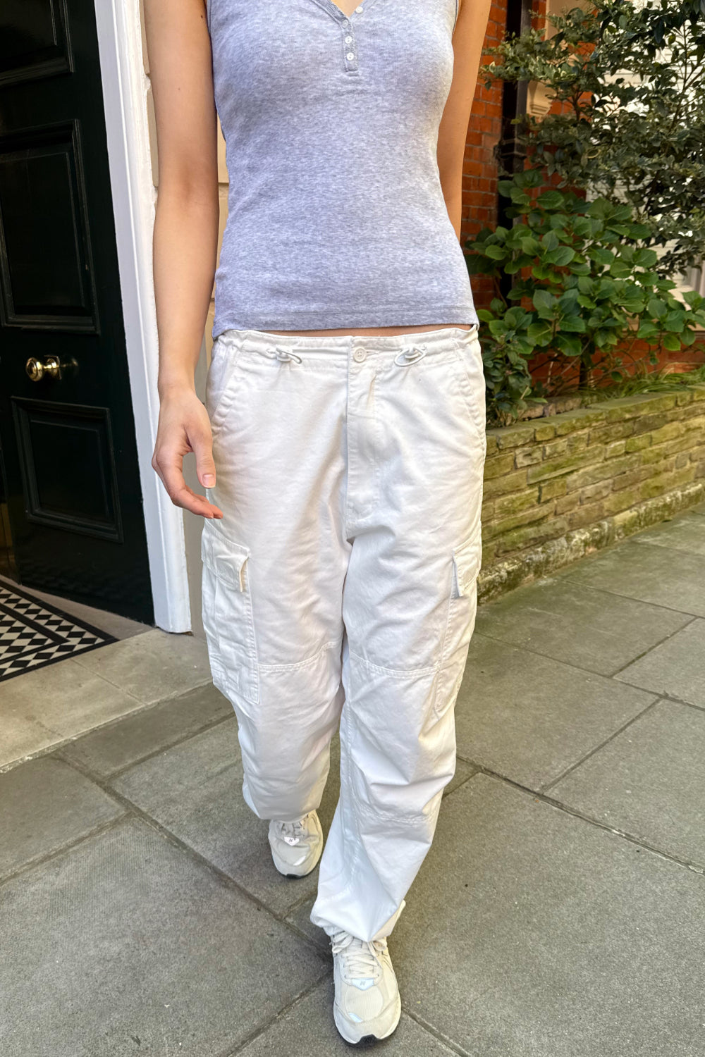Jemma Cargo Pants | White / S/M
