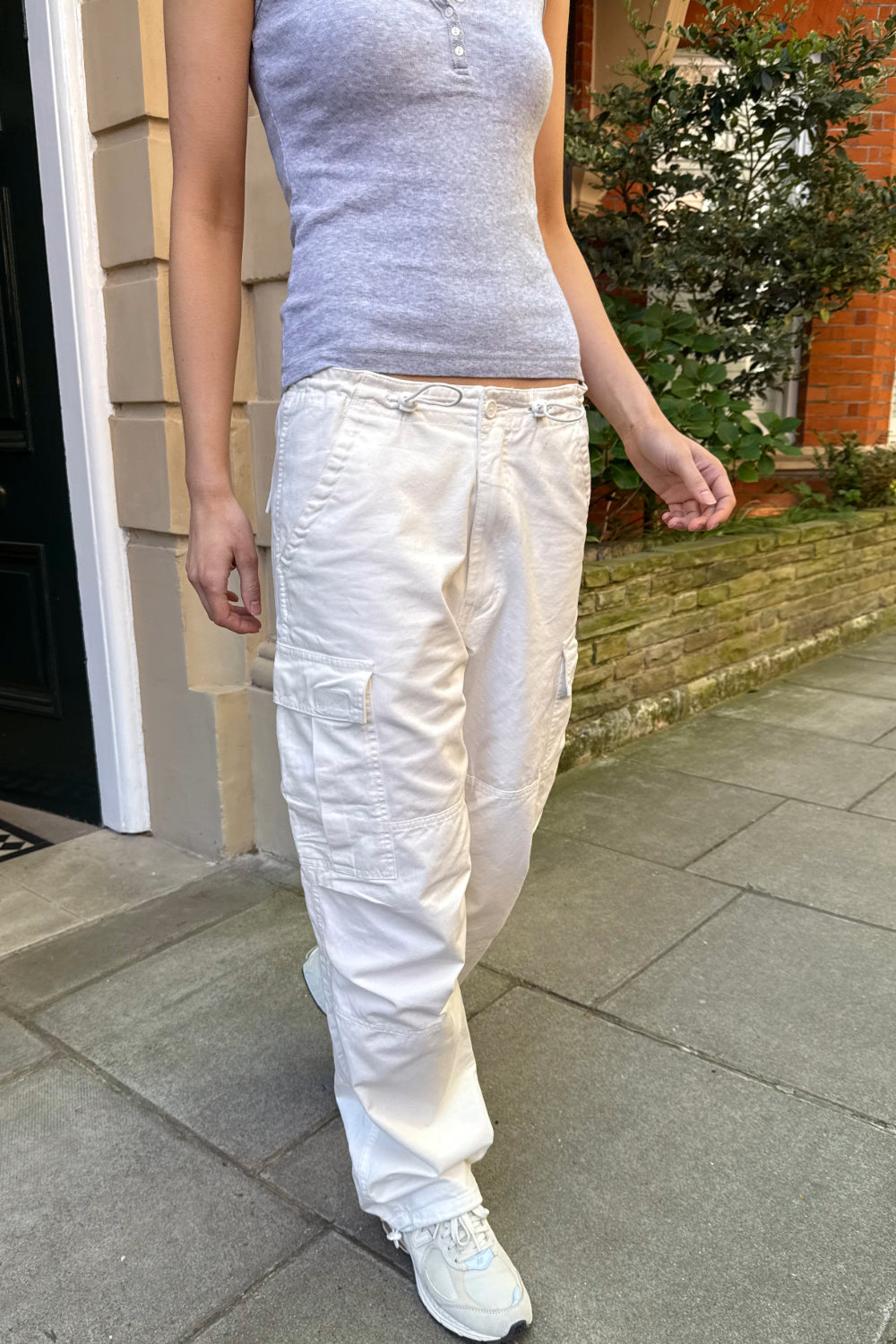 Jemma Cargo Pants | White / S/M