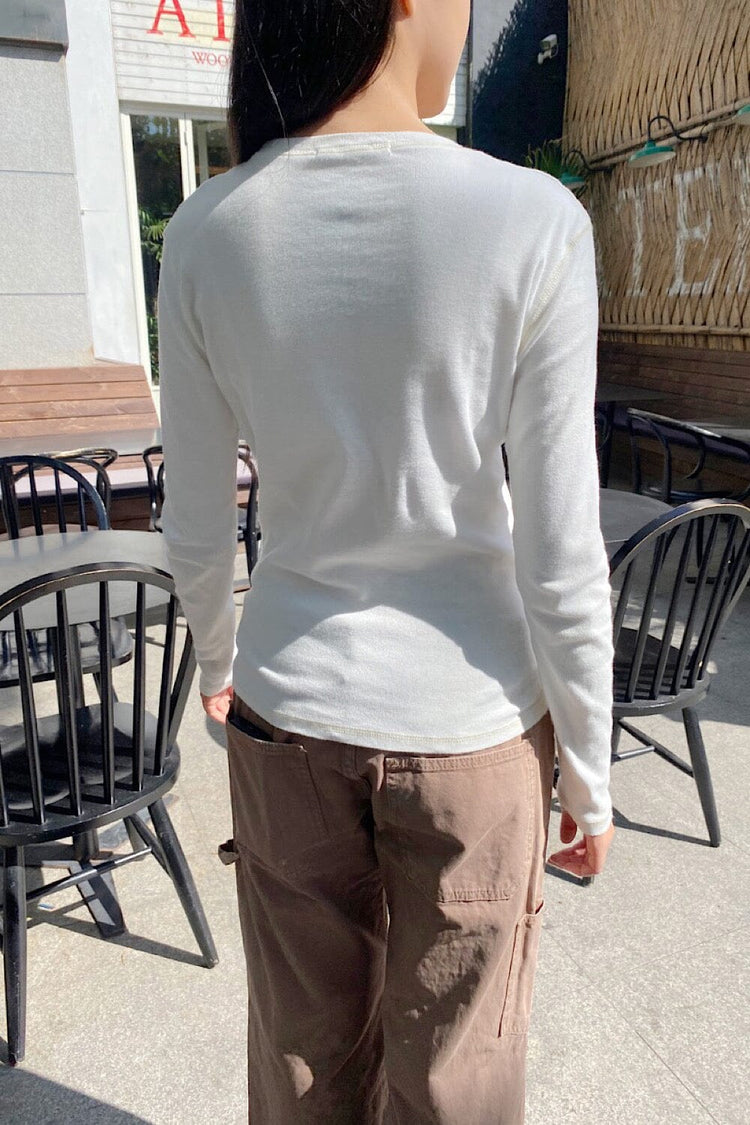 Ainsley Top | White / XS/S