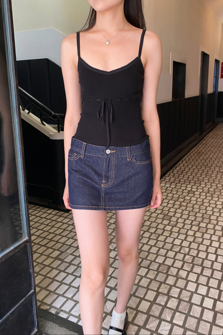 Sandra Top | Black / XS/S