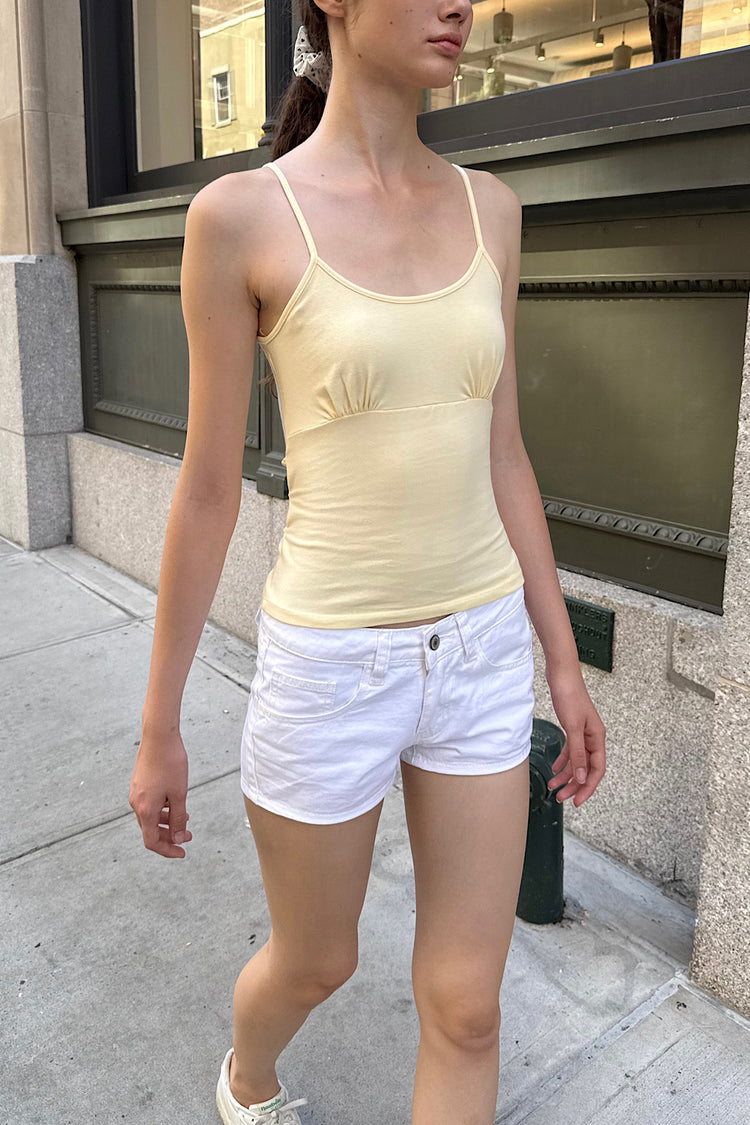 Victoria Tank | Pastel Yellow / XS/S