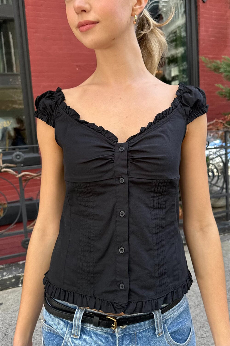 Elara Top | Black / XS/S