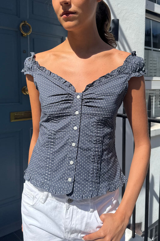 Elena Polka Dot Top
