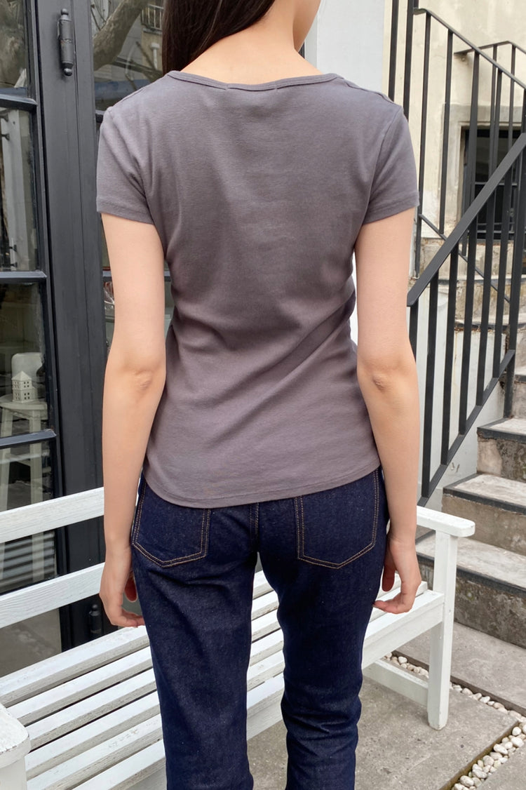 Safiya Top | Charcoal / XS/S