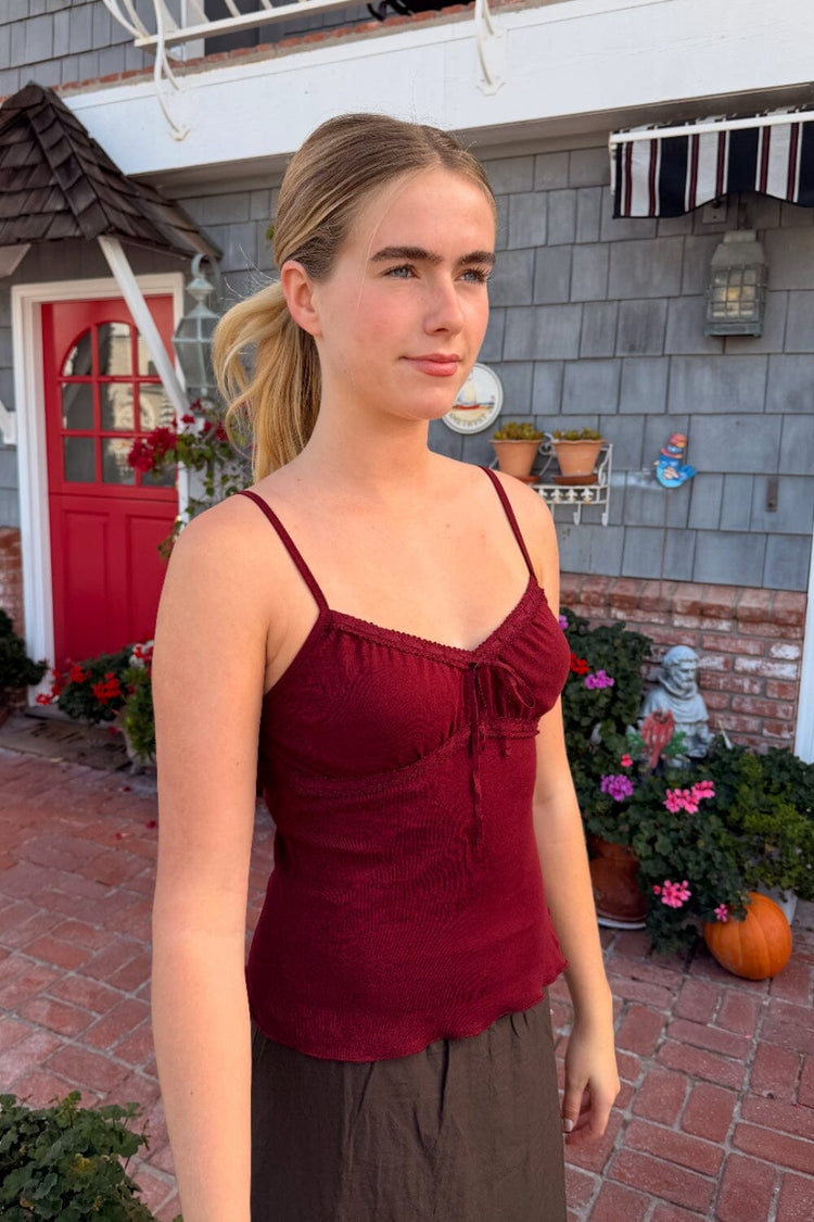 Arden Tank | Burgundy