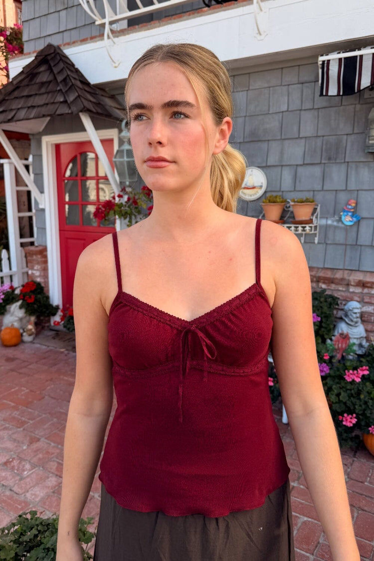 Arden Tank | Burgundy