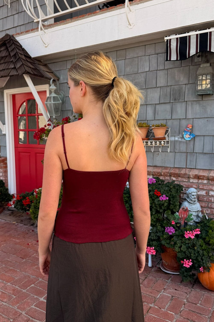 Arden Tank | Burgundy
