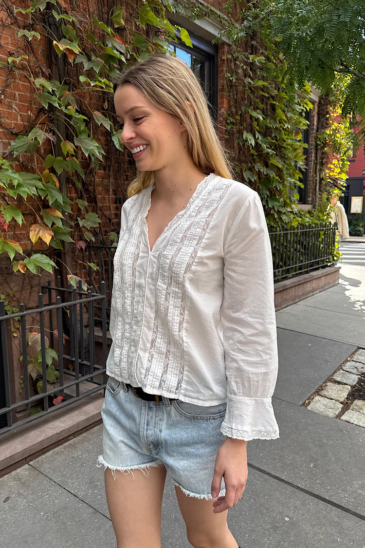 Rafaela Lace Top | White / XS/S