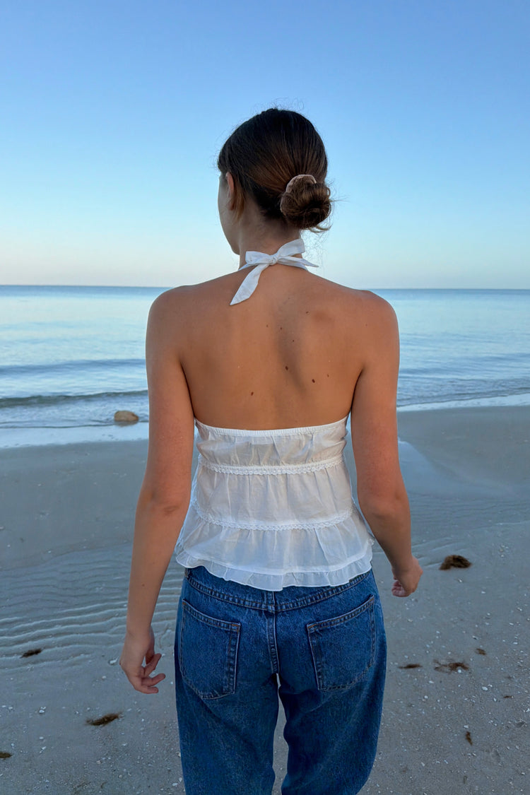 Edith Halter Top | White / XS/S