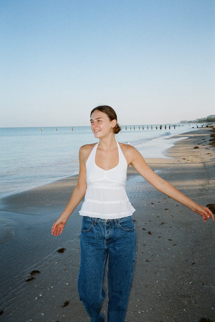 Edith Halter Top | White / XS/S