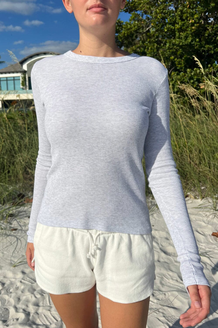 Tori Thermal Top | Light Grey / S