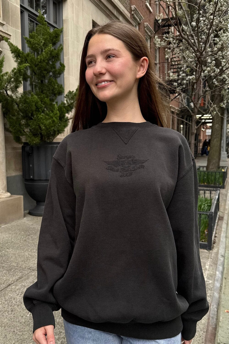 Erica Sweatshirt | Faded Black / Oversized Fit