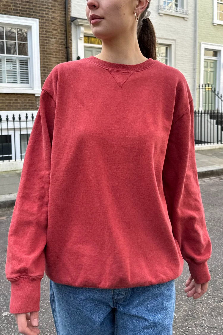 Erica Oversized Sweatshirt | Red / Oversized Fit