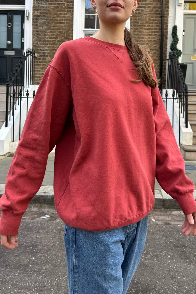 Erica Oversized Sweatshirt | Red / Oversized Fit