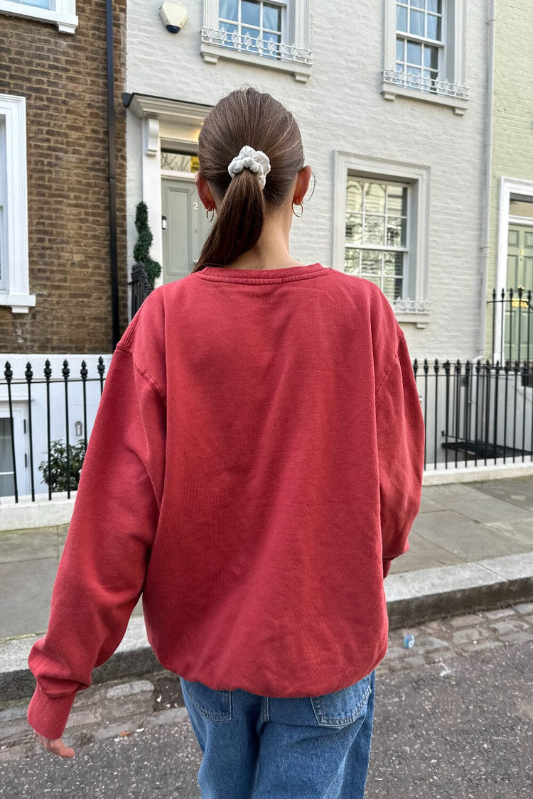 Erica Oversized Sweatshirt | Red / Oversized Fit