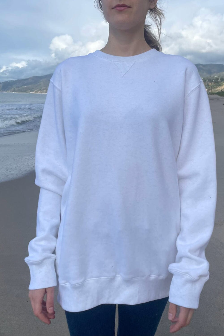 Erica Oversized Sweatshirt | Off White Melange / Oversized Fit