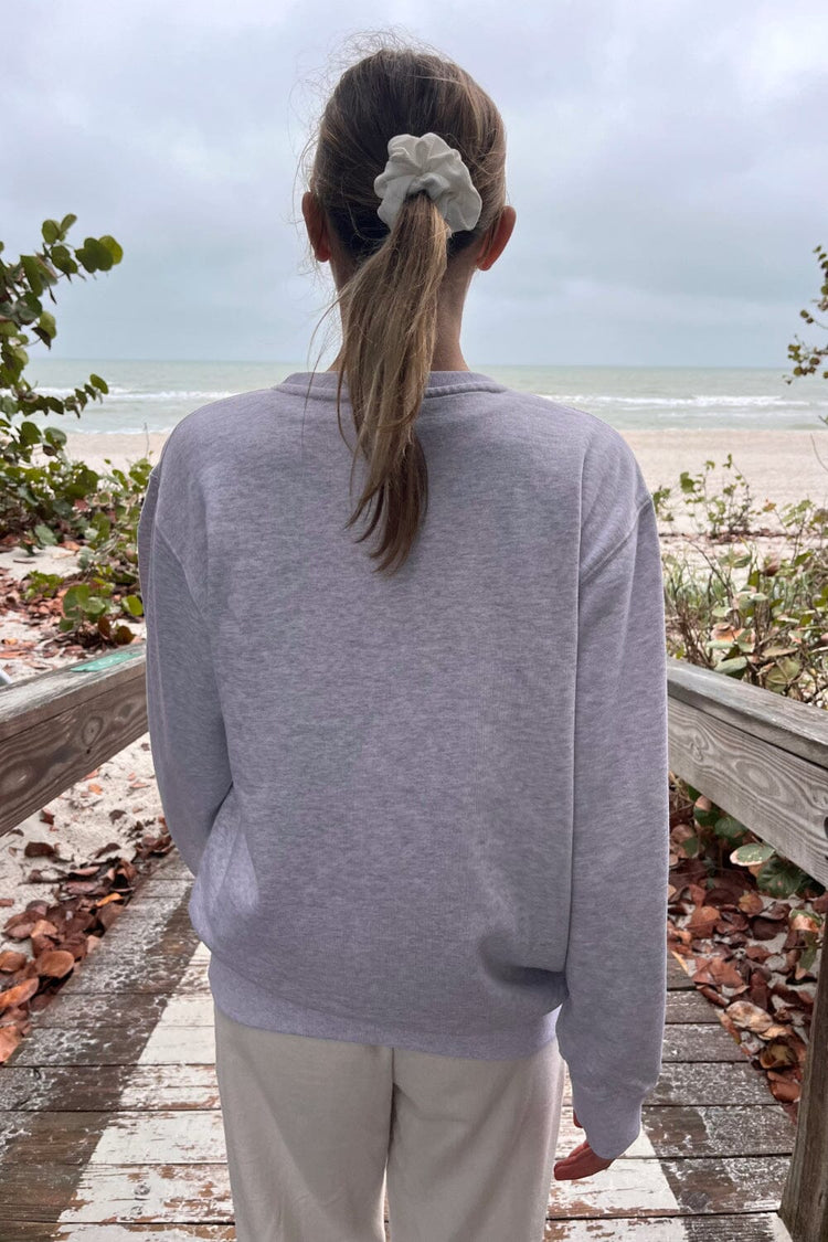 Erica Boston Sweatshirt | Silver Grey / Oversized Fit