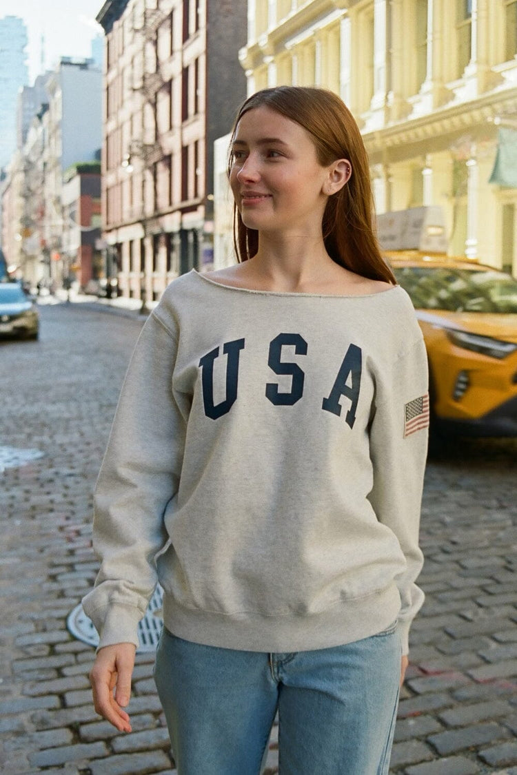Stelle USA Sweater | Silver Grey / Regular Fit