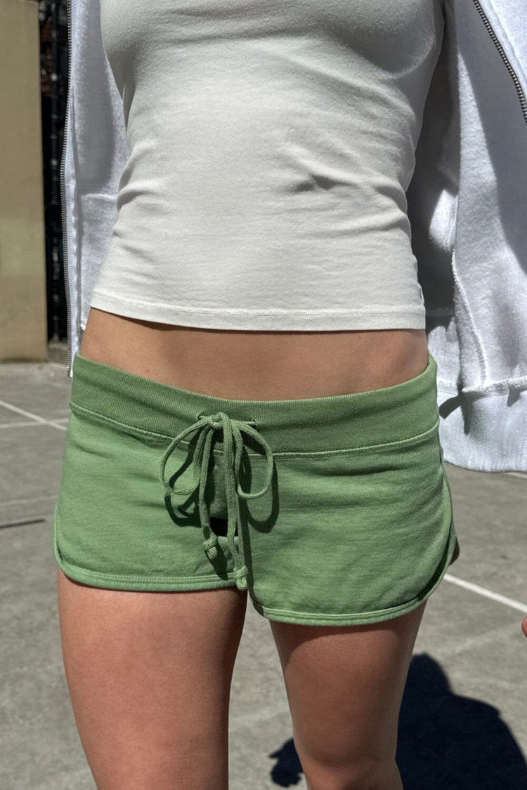 Marcie Sweatshorts | Light Olive Green / XS/S