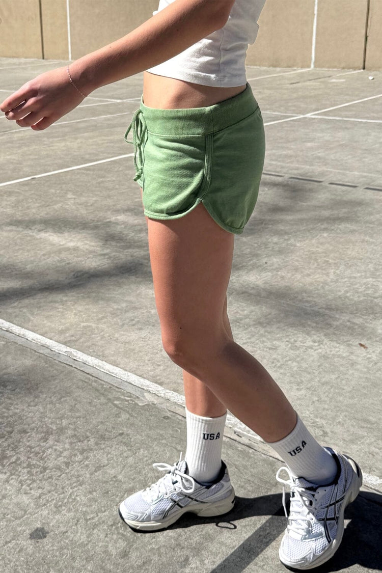 Marcie Sweatshorts | Light Olive Green / XS/S