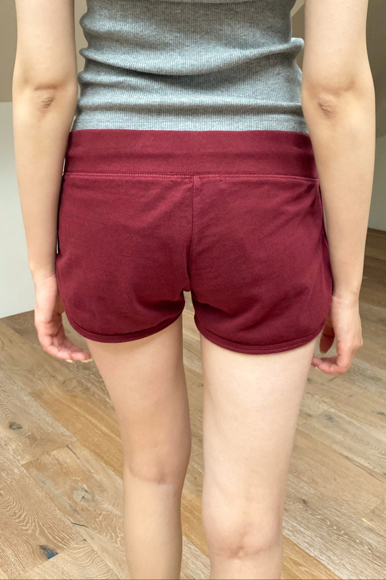 Marcie Sweatshorts | Burgundy / XS/S