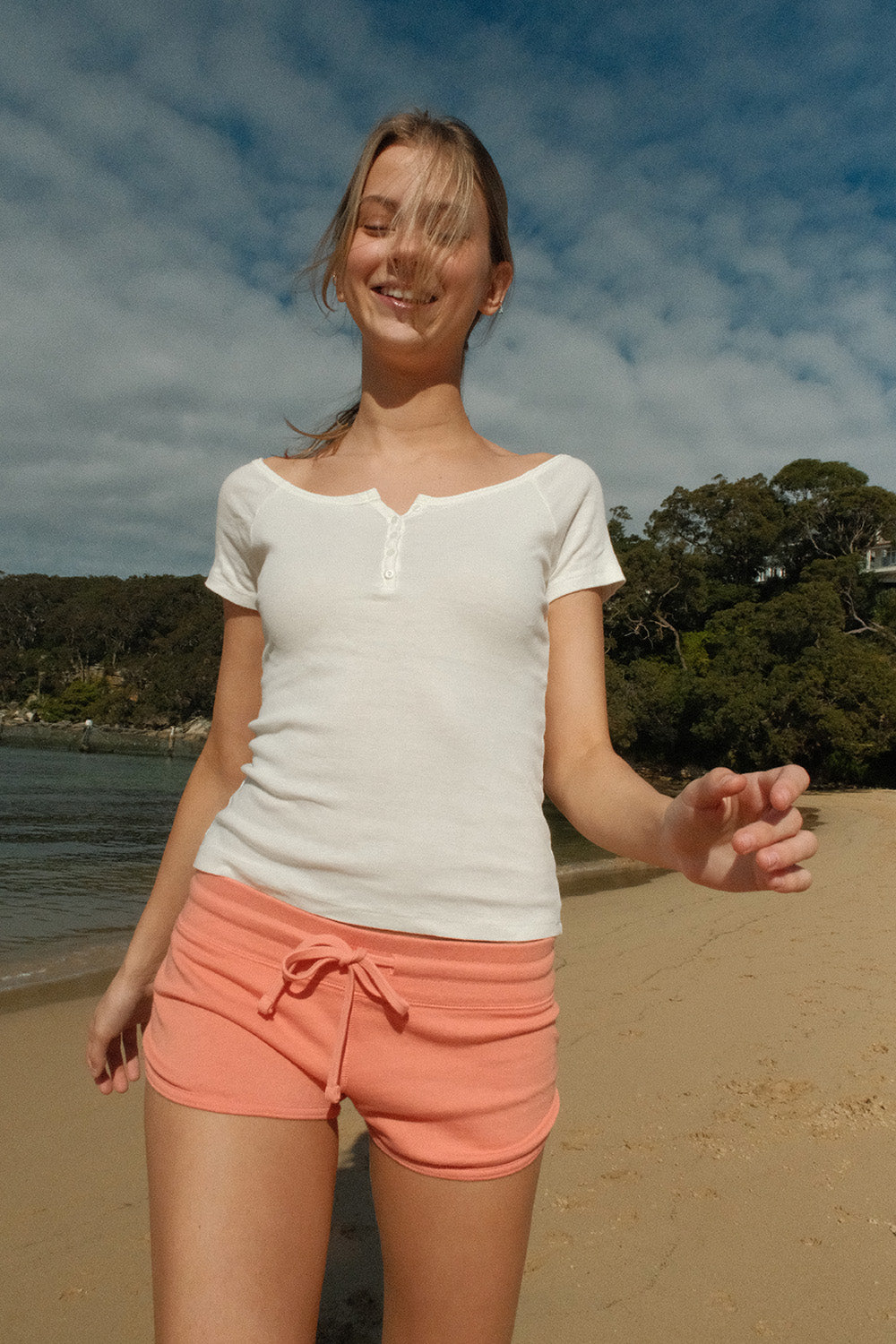 Marcie Sweatshorts | Rosa Coral / XS/S