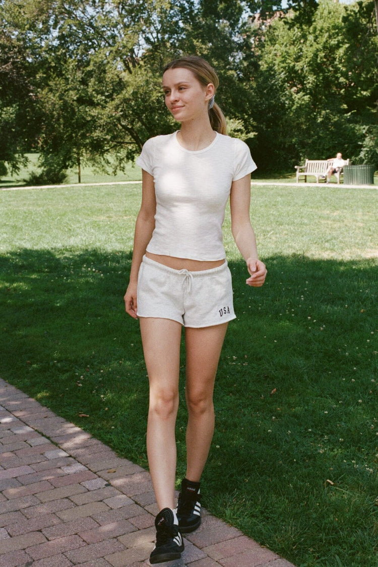 Marcie Sweatshorts | Light Heather Grey / XS/S