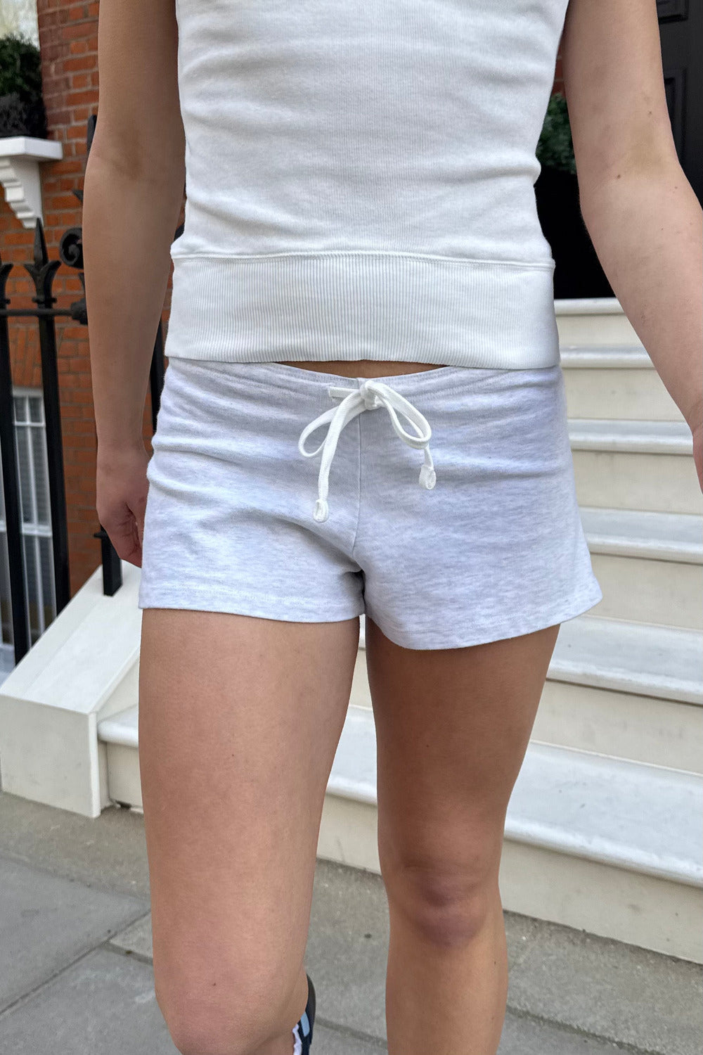 Emery Cotton Sweatshorts | Light Heather Grey / XS/S