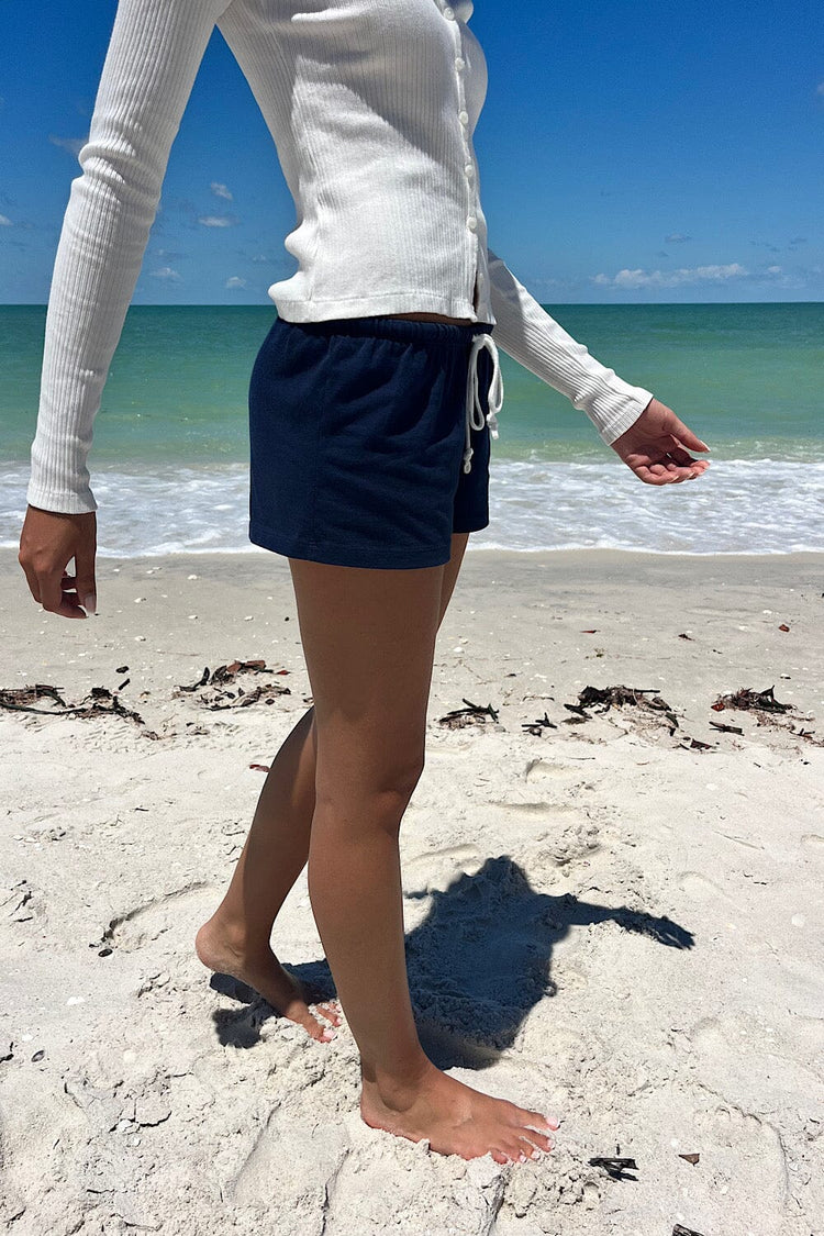 Emery Cotton Sweatshorts | Navy Blue / XS/S