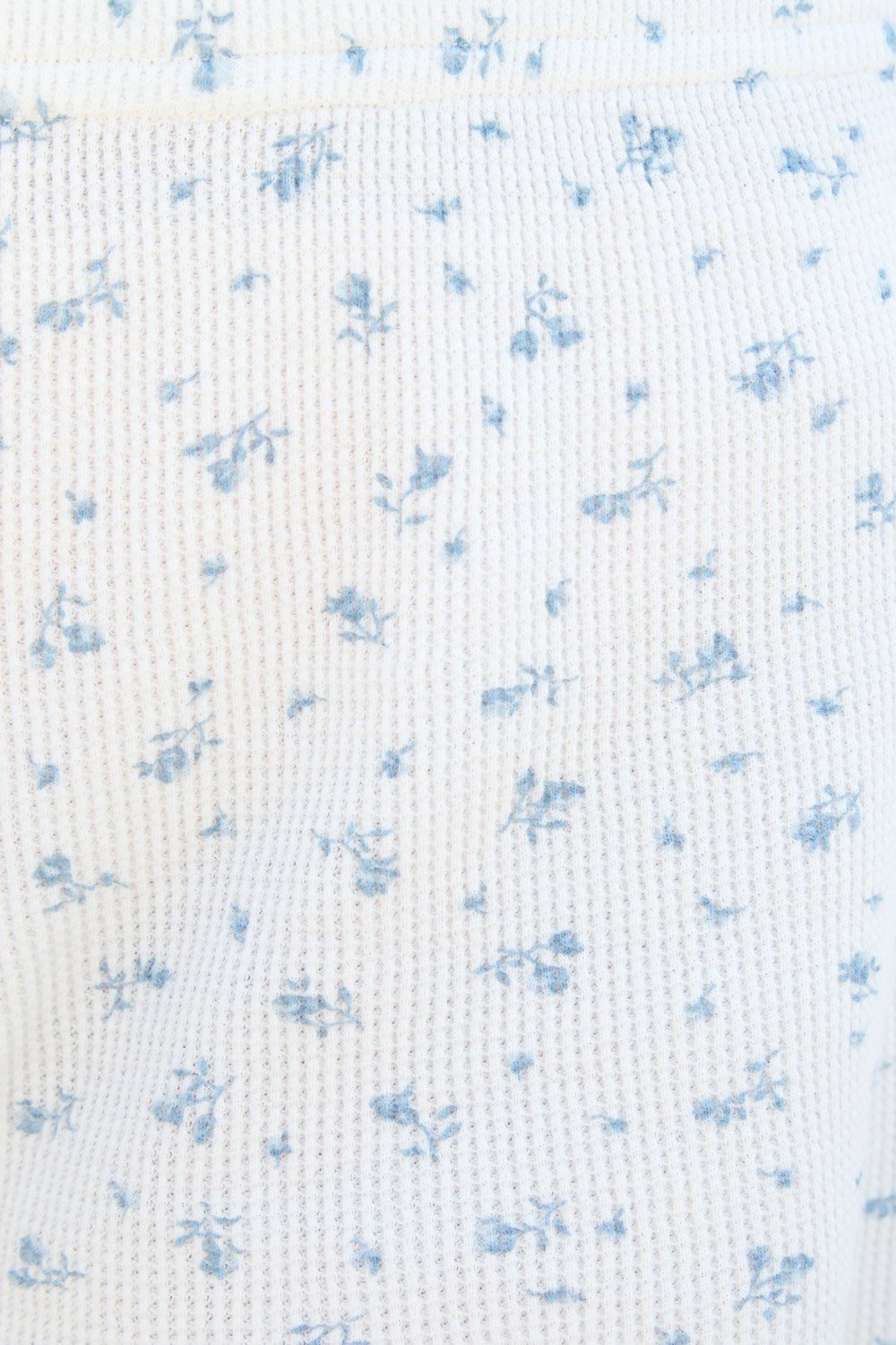 Emery Floral Thermal Sweatshorts | Ivory Light Blue Daisy Floral / XS/S