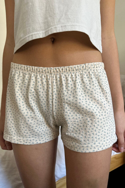 Ivory Teal Flowers / XS/S