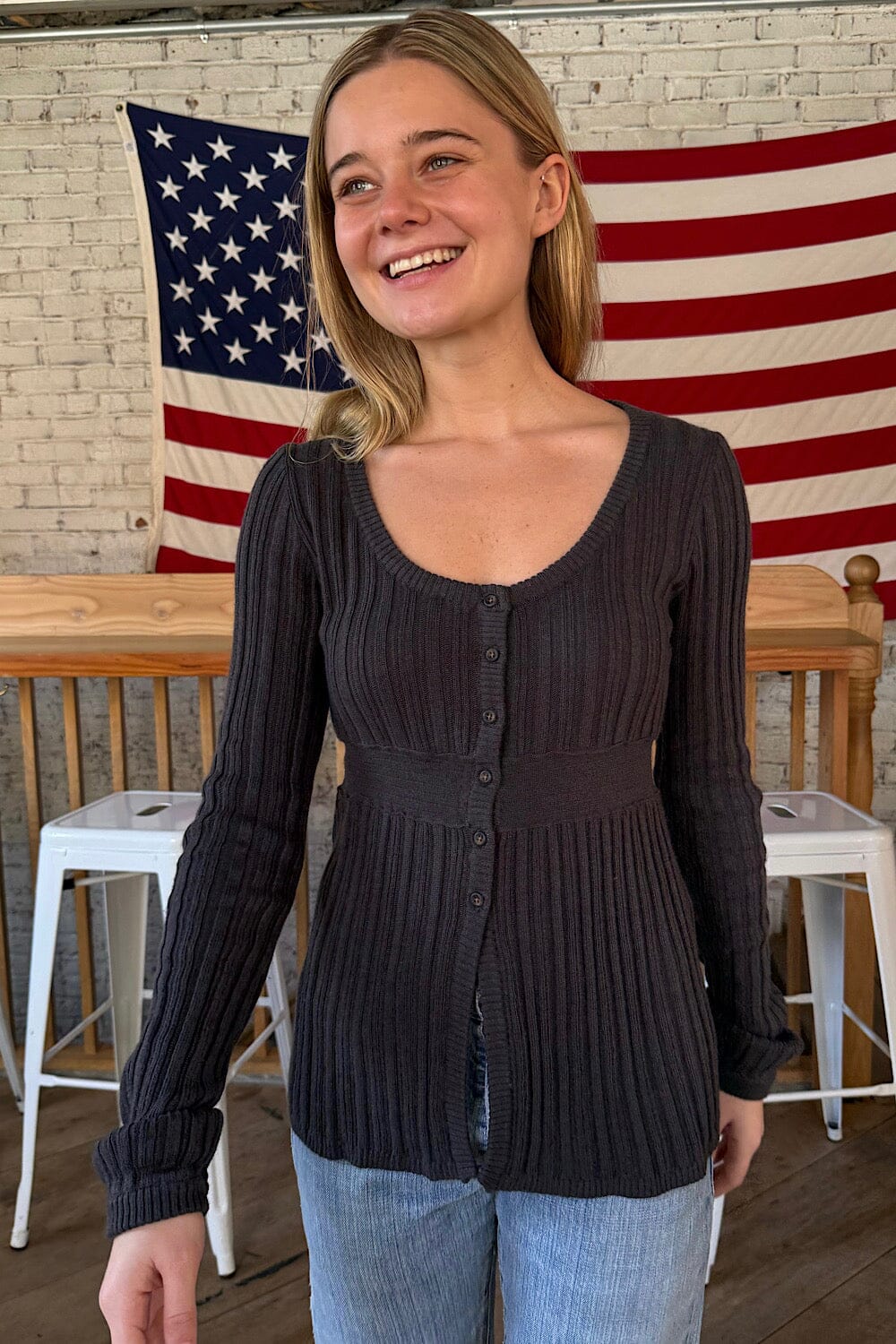 Nika Sweater | Charcoal / XS/S