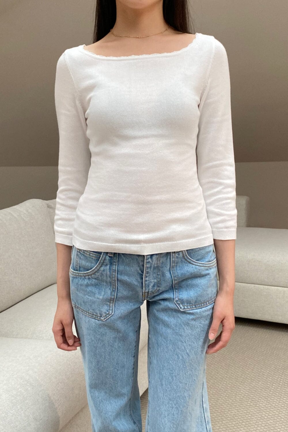 Stella Sweater | White / XS/S