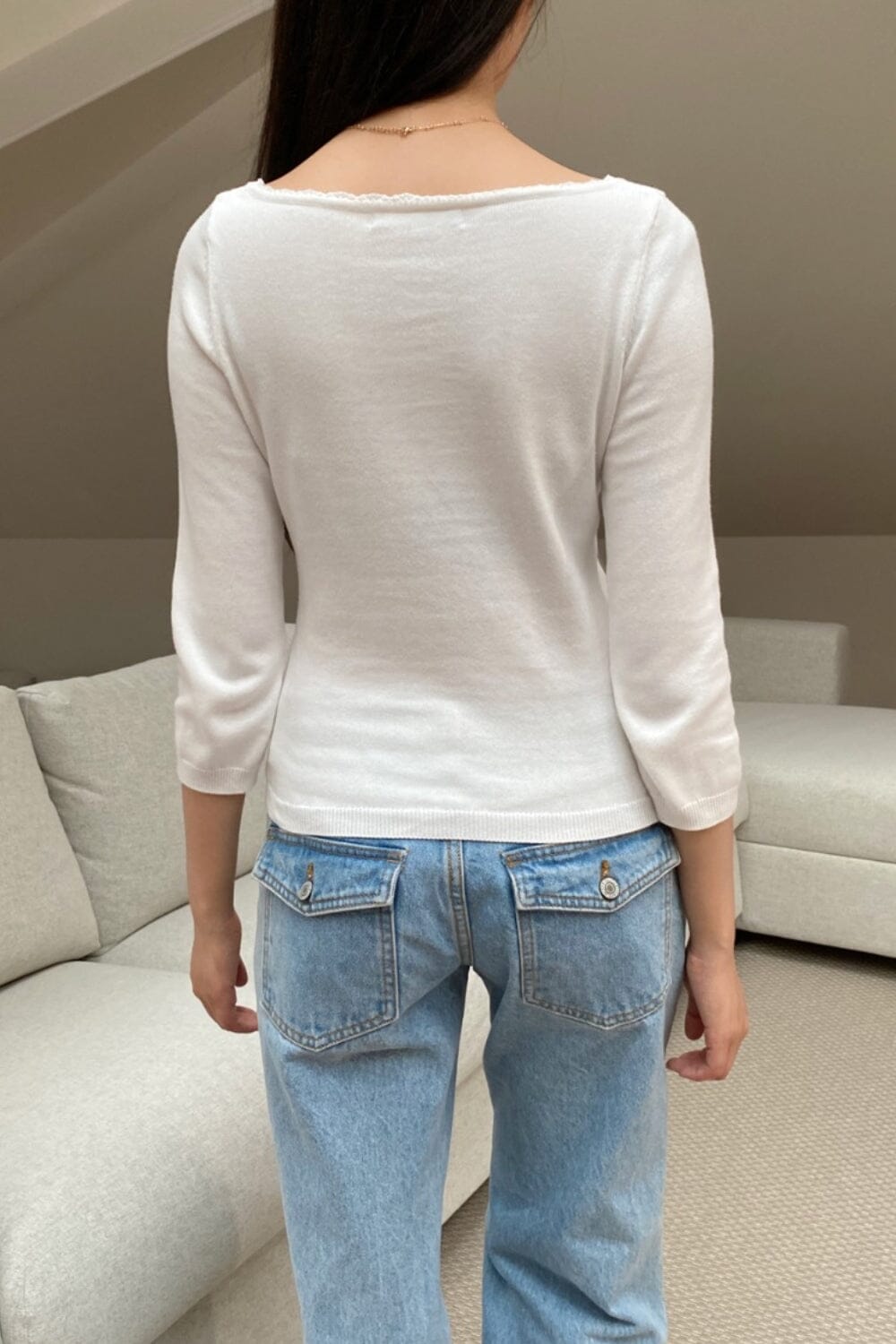 Stella Sweater | White / XS/S