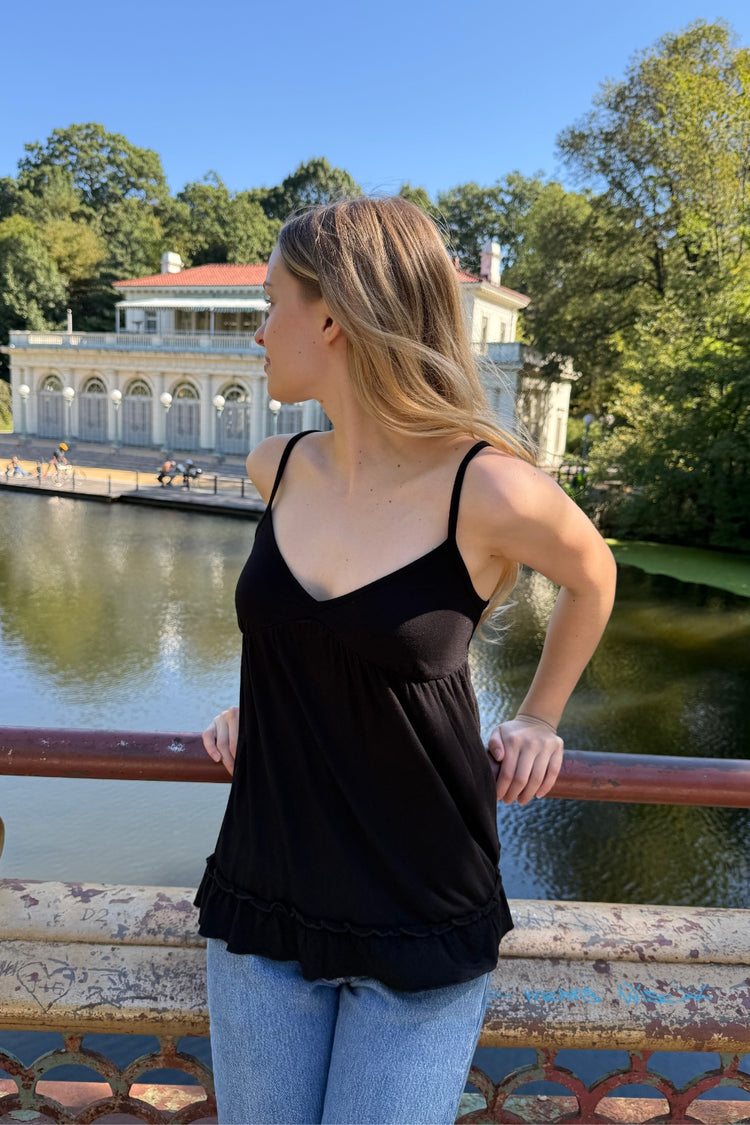 Edith Tank | Black / XS/S