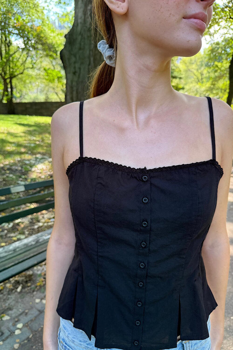 Leila Tank | Black / XS/S