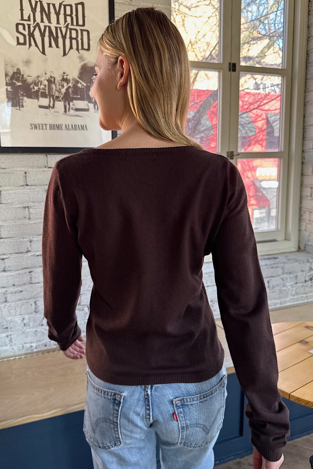 Teya Sweater | Dark Brown / Regular Fit