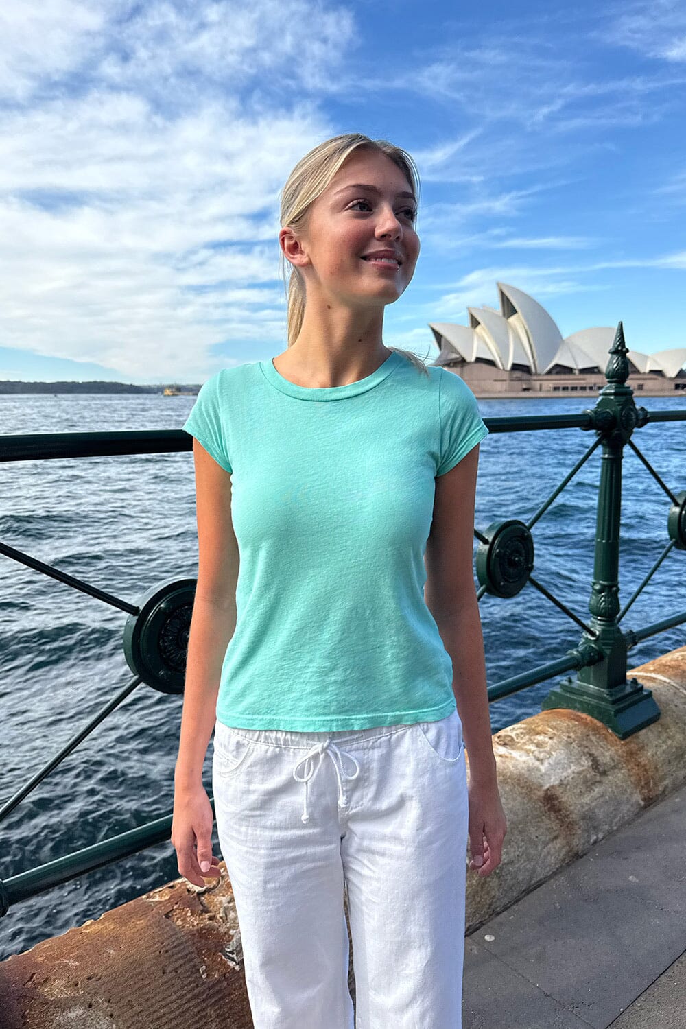 Chloe Top | Seafoam Teal / XS/S