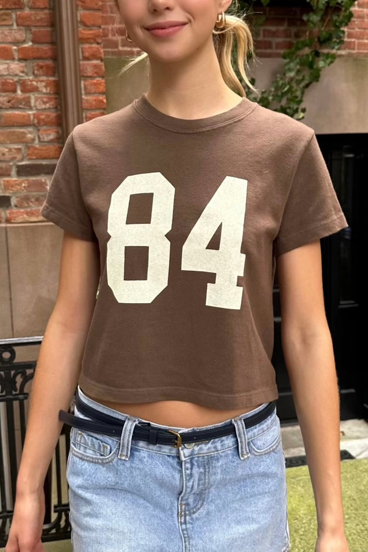 Chloe 84 Top | Brown / Regular Fit