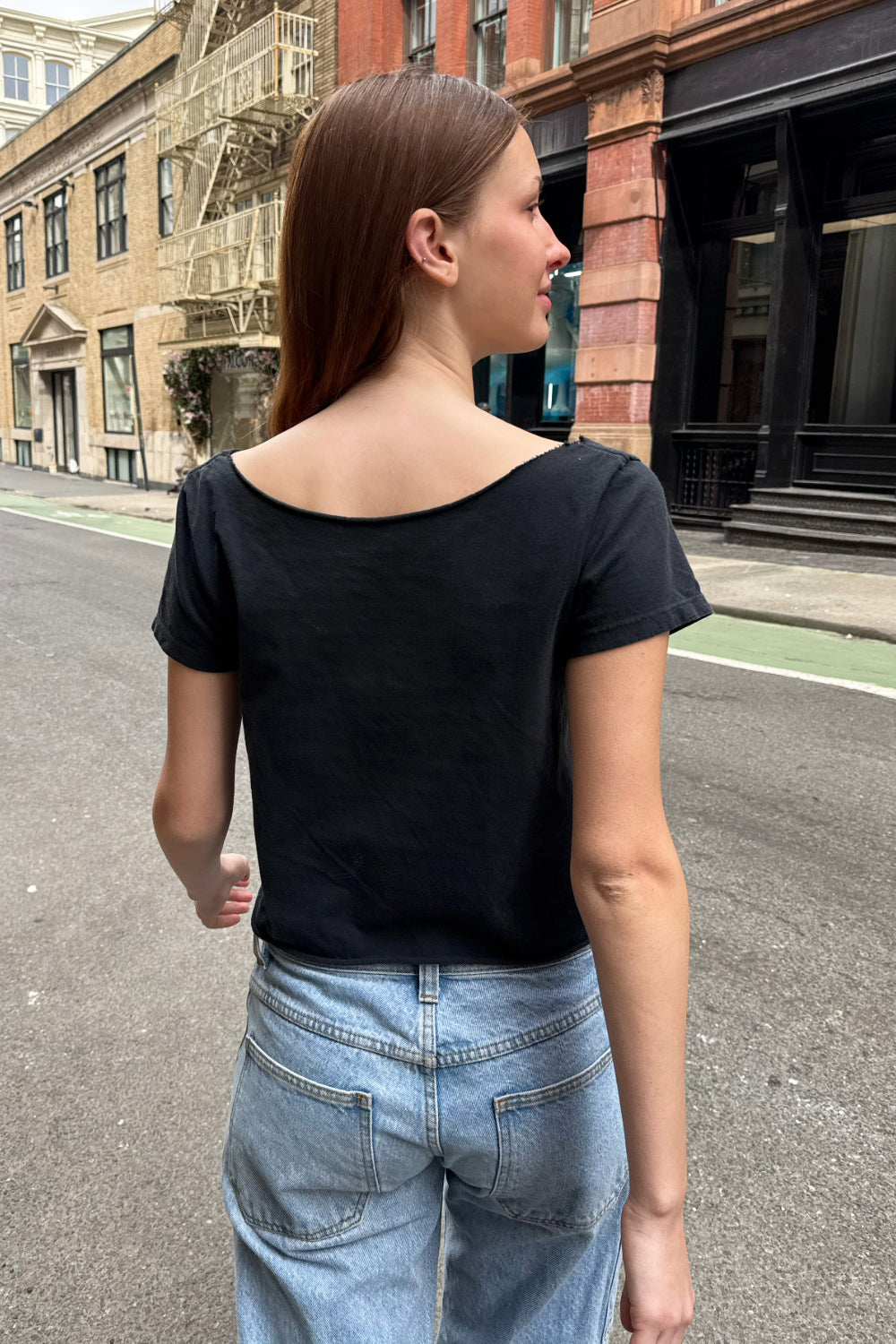 Robyn Cross Top | Faded Black / XS/S