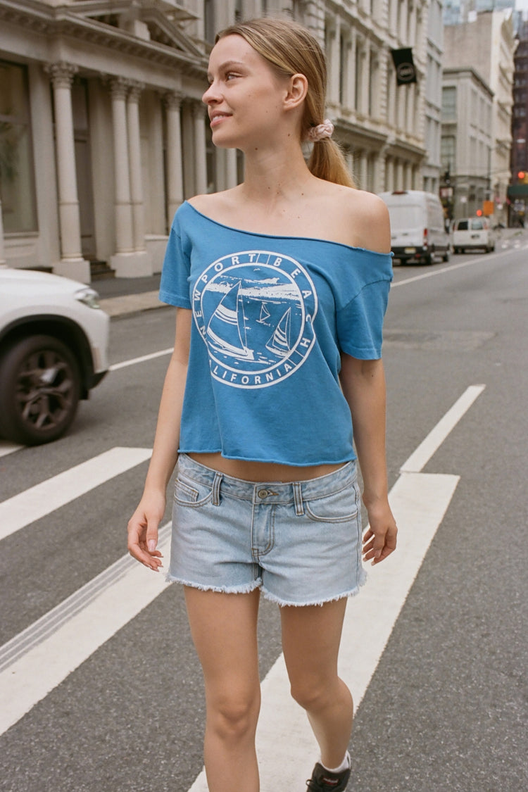 Robyn Newport Beach California Top | Steel Blue / XS/S