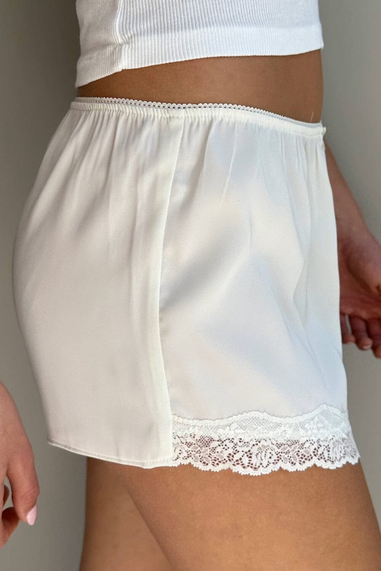 Poppy Lace Shorts | White / XS/S