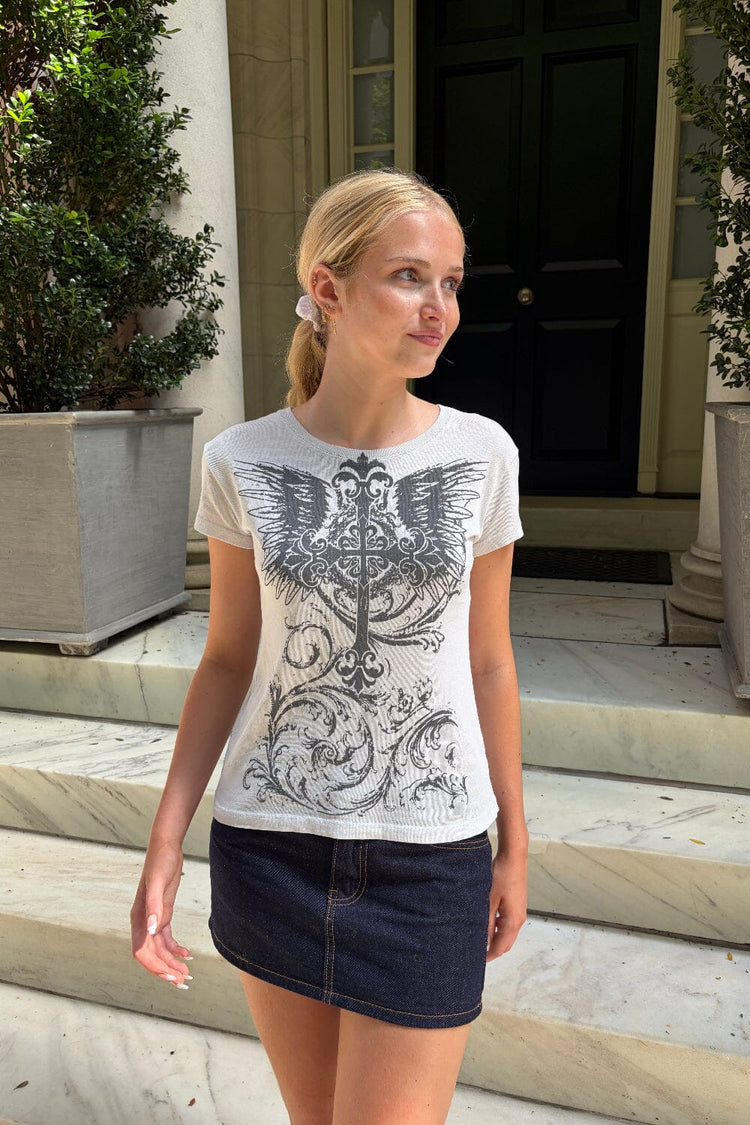 Jamie Cross Wings Top | Off White / XS/S