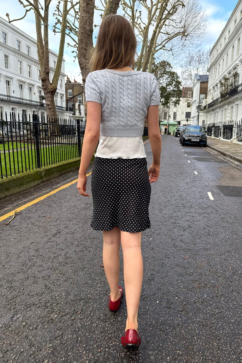 Sephira Polka Dots Skirt | Black White Polka Dots / XS/S